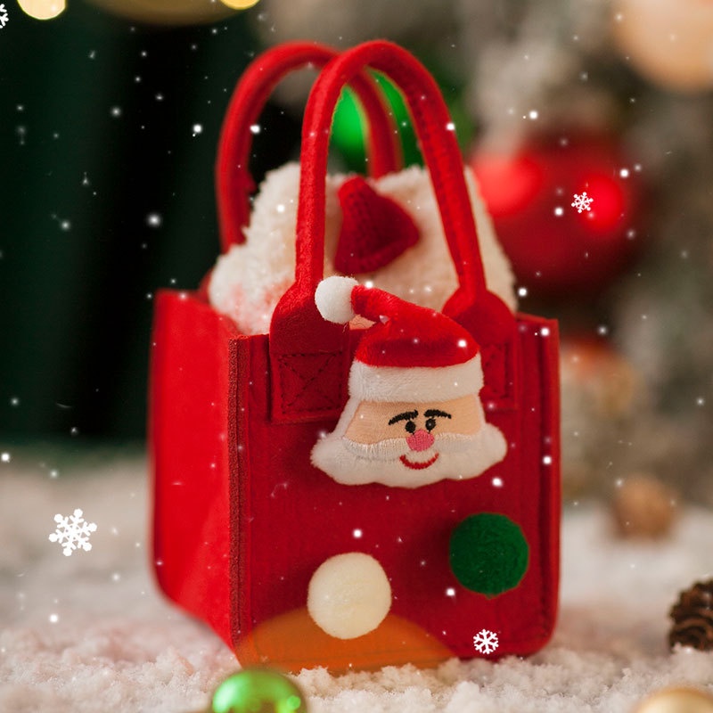 Beikeyang Túi tote Đựng Kẹo Giáng Sinh Hình Trái Táo Cho Trẻ Em