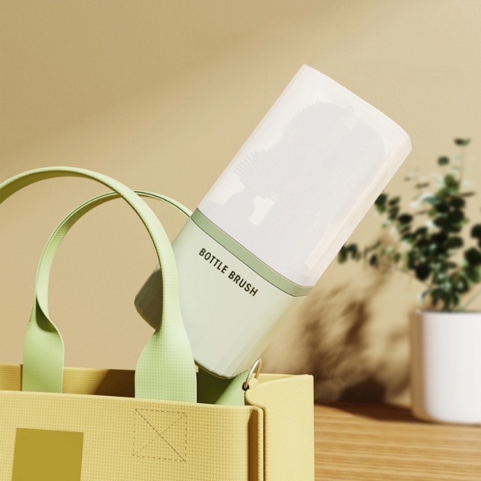 Bộ Cọ silicone Vệ Sinh Bình Sữa Em Bé Đa Năng 6 Trong 1