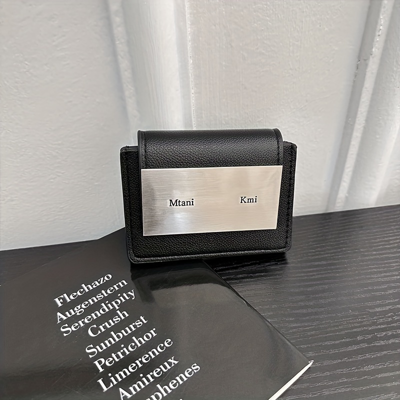 Ví Da Giả Đựng Thẻ Nhiều Ngăn Thời Trang Thường Ngày