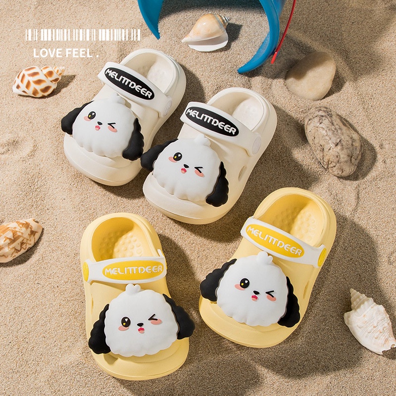 AYUER Xăng đan crocs Đi Biển Họa Tiết Cá Mập / Cún Hoạt Hình 3d Cho Bé