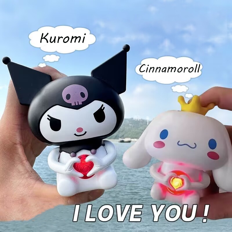Sanrio kuromi cinnamoroll Trái Tim Sáng Tạo Có Thể Nói "i love you" Cho Bạn Gái Ngày Lễ Tình Nhân