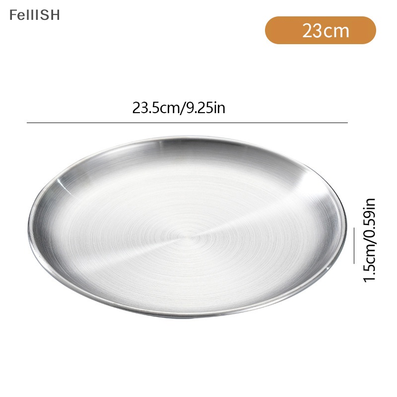 Khay Tròn Bằng Thép Không Gỉ Mạ Đồng 439br Đựng Bánh Trái Cây / Món Ăn Vặt
