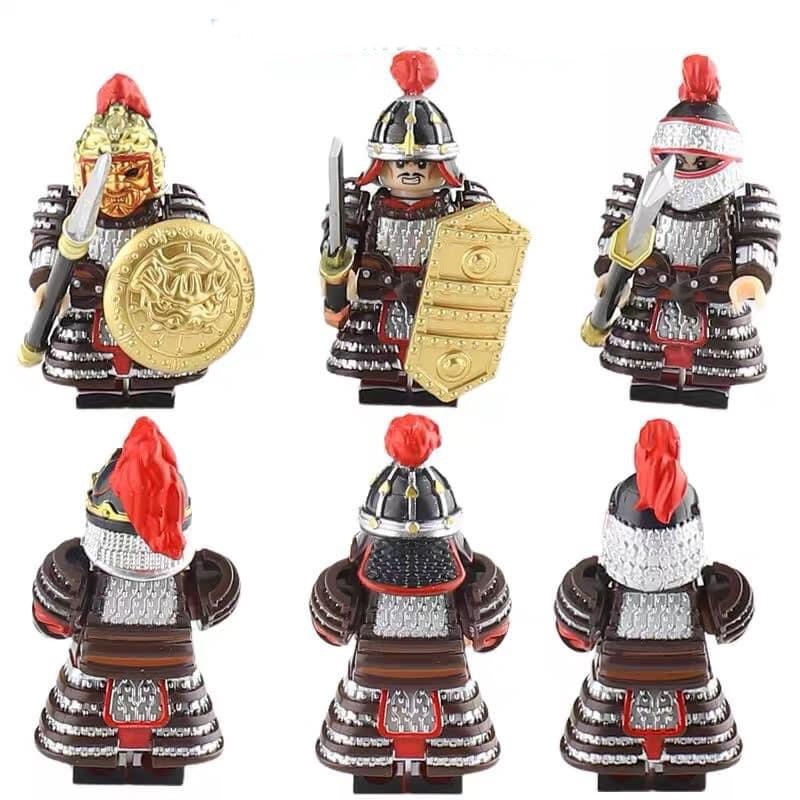 Đồ Chơi Lắp Ráp Mini Binh Lính Cổ Đại Trung Quốc Mang Giáp Trụ Tang Empire Warriors - Mô Hình Nhân Vật Binh Sĩ