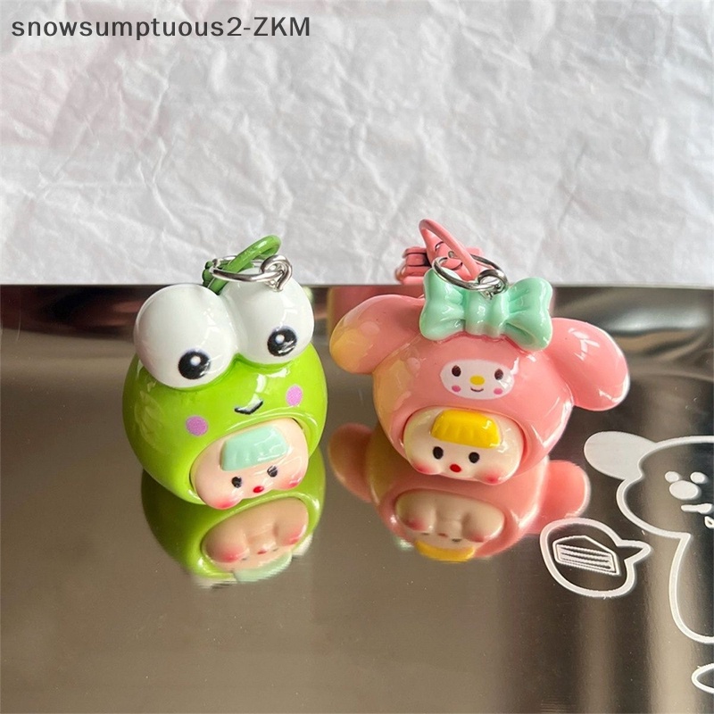 # Snow # sanrio anime hello kitty Móc Khóa Trang Trí Ba Lô / Chìa Khóa Xe Hơi / Quà Tặng Lễ Kỳ Nghỉ Cho Trẻ Em