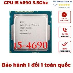 Cpu core i5 4570 4590 4670 4690 socket 1150 cho máy bàn + tặng kèm 1 lọ keo tản nhiệt
