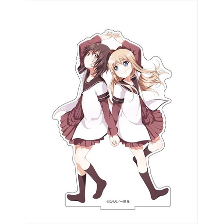 Mô hình Standee YuruYuri Deka Acrylic Stand Kyoko Toshinou & Yui Funami Phụ kiện trang trí để bàn gó