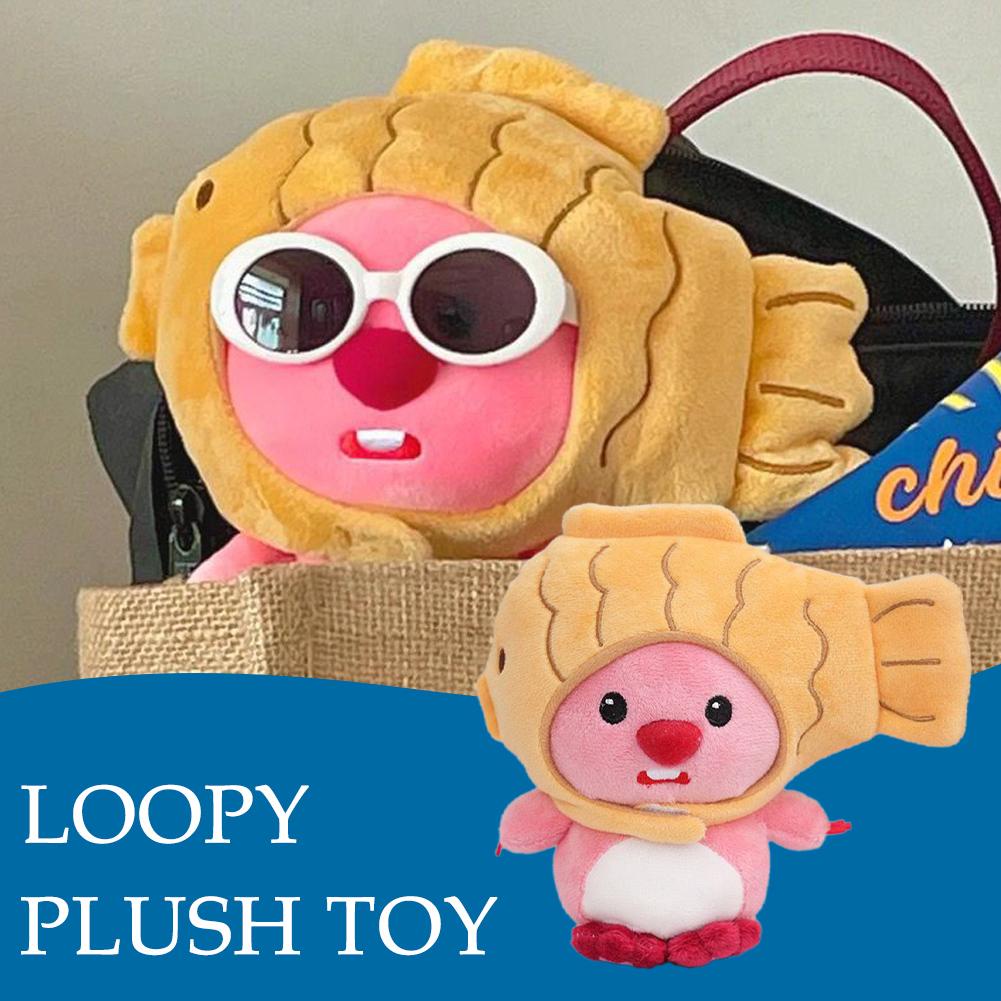 Đồ chơi nhồi bông Hình Động Vật Hoạt Hình Màu Hồng 18cm g8e9