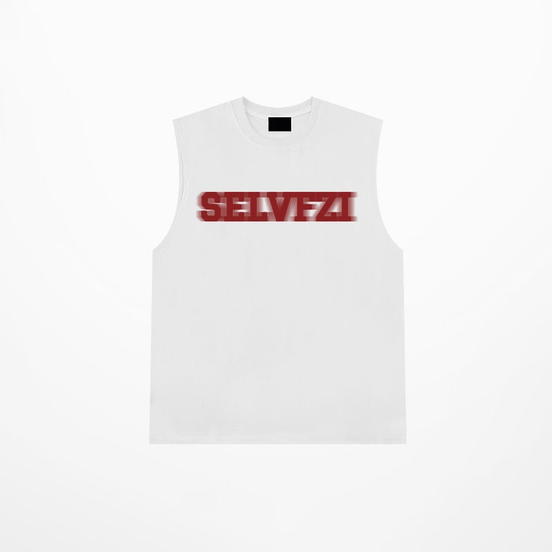 Áo Thun Ba Lỗ Thể Thao Dáng Rộng In Chữ Thời Trang Dành Cho Nam