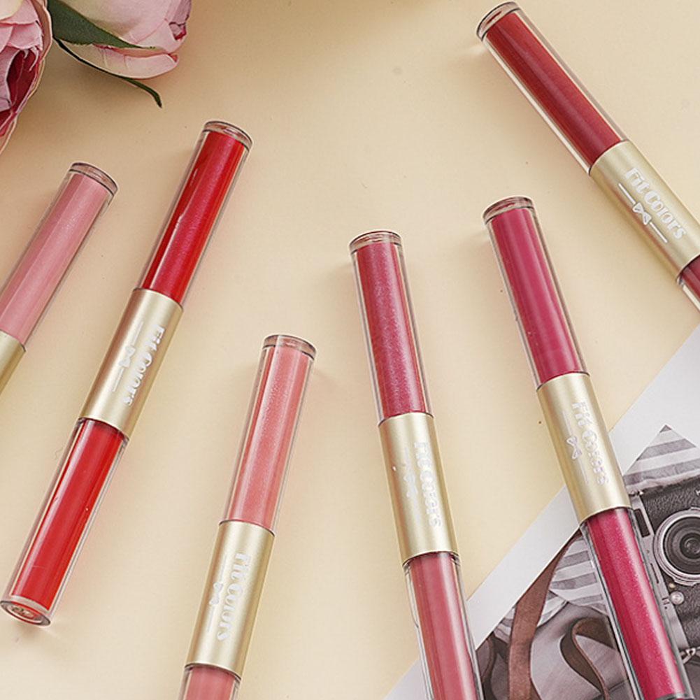 Son Môi Dạng Lỏng 2 Trong 1 Chống Nước Giữ Màu Tốt Bền Lâu Trôi