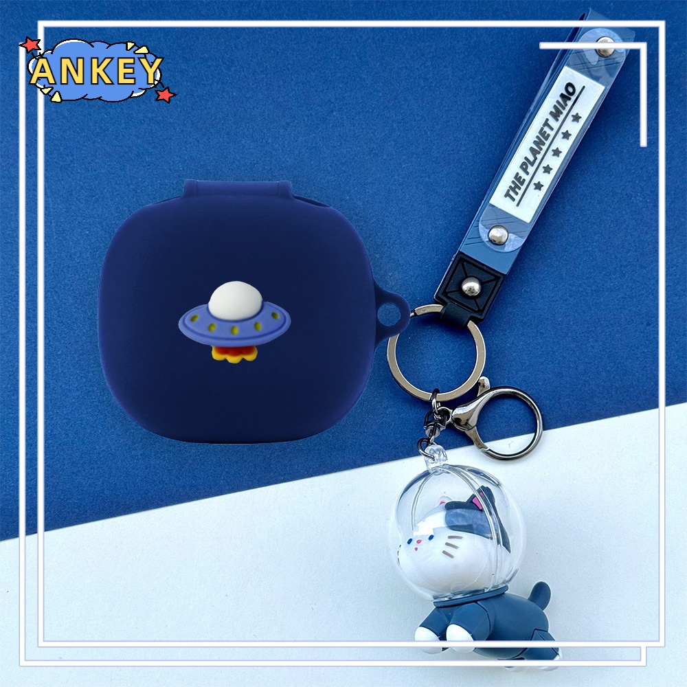 For Anker Soundcore P3 R50i P20i P25i Earphone Silicone Case Blue Star Moon Earbuds Soft Protective Headphone Cover Headset Skin with Doll