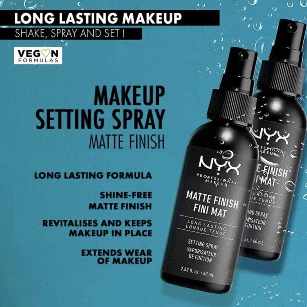 NYX durable oil control waterproof makeup spray, suitable for mixing oily leather
