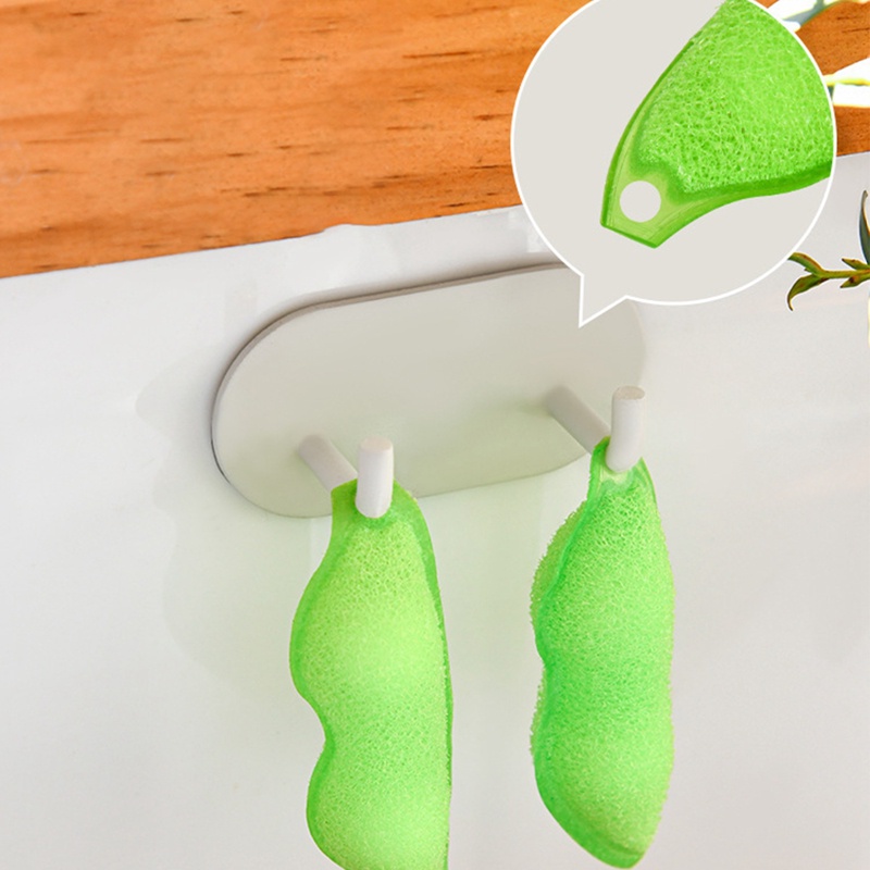Set 3 Cọ Rửa Bình Nước Bằng Bọt Biển Hình Hạt Đậu Nhỏ Có Thể Tái Sử Dụng