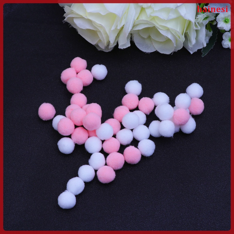 Set 200 Kẹp Tóc Đính Bóng Lông Nhân Tạo Nhiều Màu Sắc Thủ Công Cho Bé matas para poms Nghệ Thuật Và Trẻ Em