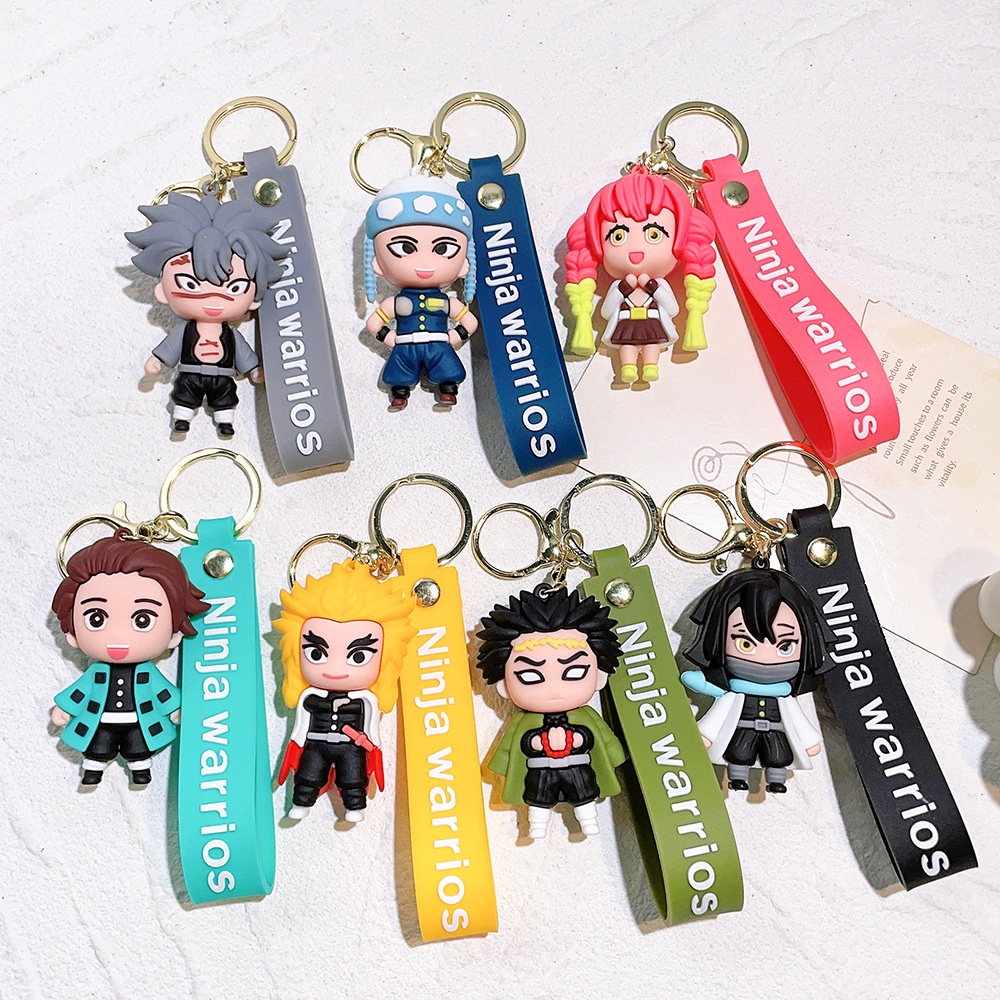 Móc Khóa Mô Hình Nhân Vật tanjiro rengoku Phim demon slayer