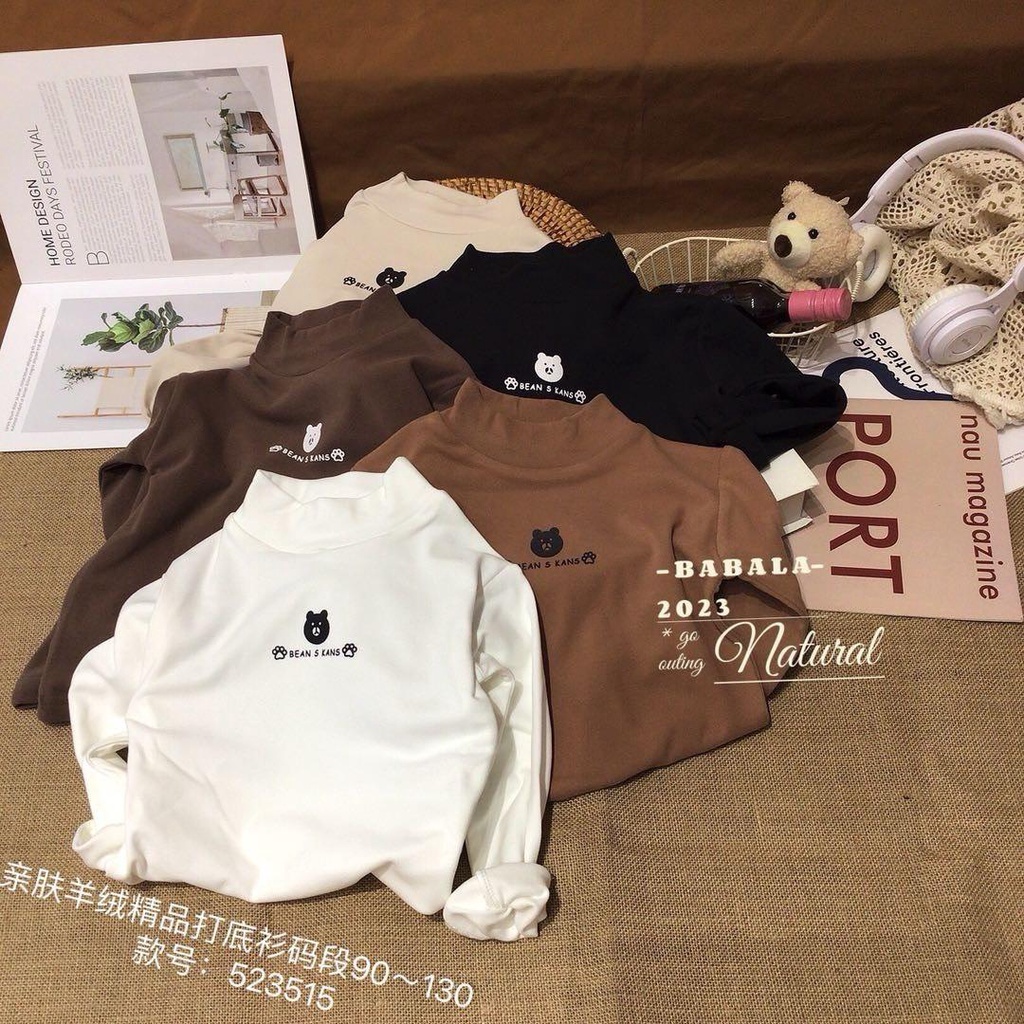 AGN61 -  ÁO giữ nhiệt nhí GẤU 2 bàn chân xinh  CHO BÉ