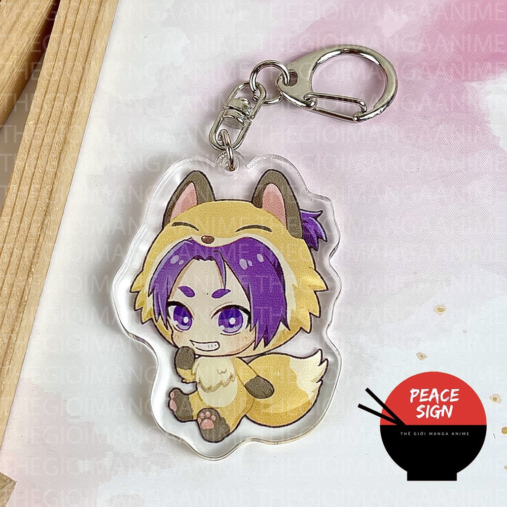 Móc khóa BLUE LOCK ver SỞ THÚ in hình anime chibi mica trong acrylic keyring dễ thương nagi bachira sae reo isagi