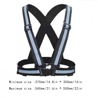 【88Fast delivery】4CM Reflective Vest High Visibility Adjustable Safety Vests Elastic Strip