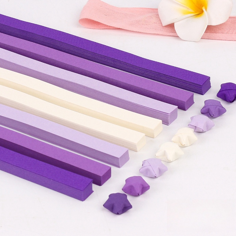 Set 540 Tờ Giấy Gấp Sao origami 21 * 1cm 27 Màu