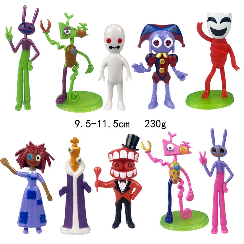 Set 12 Mô Hình Nhân Vật Phim Hoạt Hình the amazing Bằng pvc Chất Lượng Cao Trang Trí Bàn Làm Việc