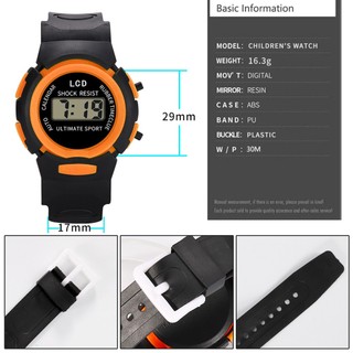 Popkozzi Đồng Hồ Điện Tử Có Đèn led Cho Bé
