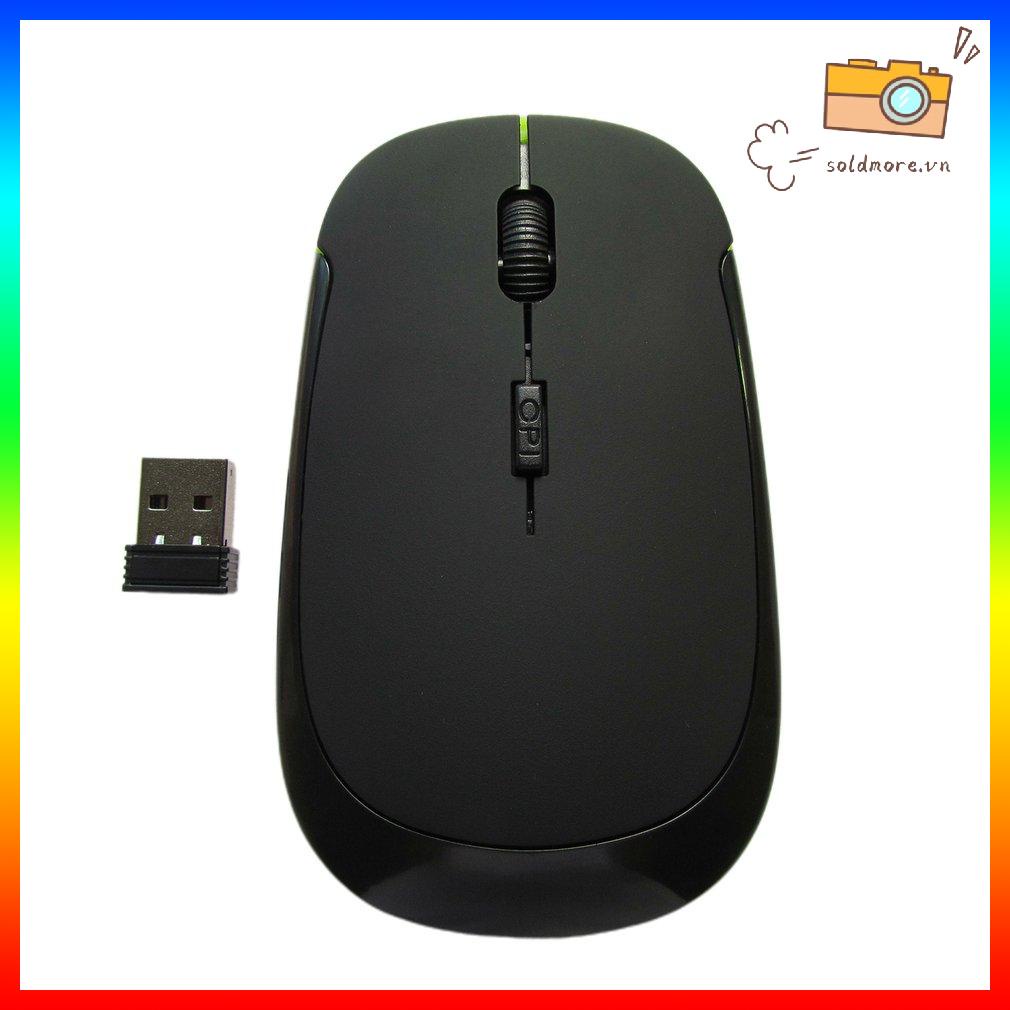 Chuột Không Dây Di Động PC Laptop Siêu Mỏng 1200 Dpi Mini Di Động Di Động