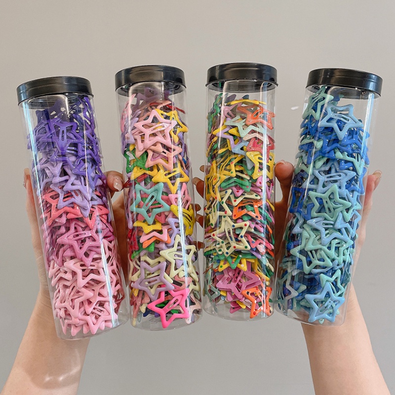 Set 21 Kẹp Tóc Ngôi Sao Dễ Thương Phong Cách Hàn Quốc y2k Cho Bé