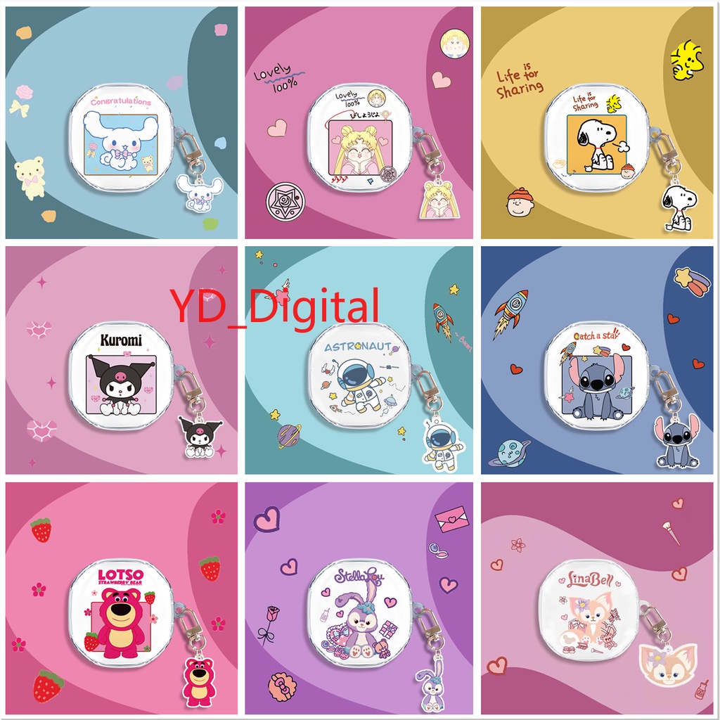 Vỏ Bảo Vệ Hộp Sạc Tai Nghe bluetooth baseus airnora 2 Bằng tpu Mềm Trong Suốt Chống Sốc Kèm Móc Treo