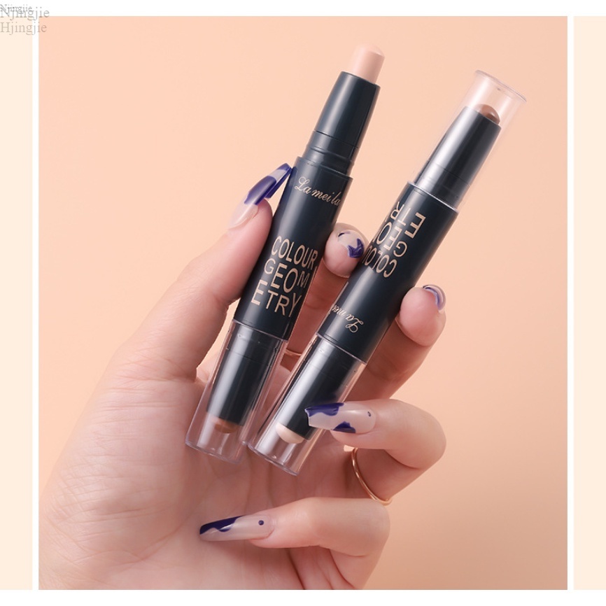 Bút Tạo Khối Và Che Khuyết Điểm 2 Đầu Lameila Contour & Highlight Stick dễ sử dụng my.delwyn