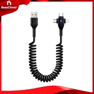 Cáp sạc nhanh usb beesclover 6a 66w 3 trong 1 chất lượng cho ios android type-c