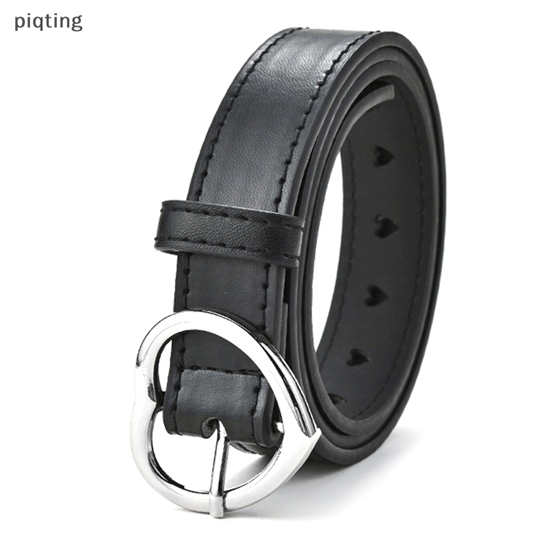 Thắt Lưng Da Giả Khóa Trái Tim Dễ Thương Cho Bé Gái