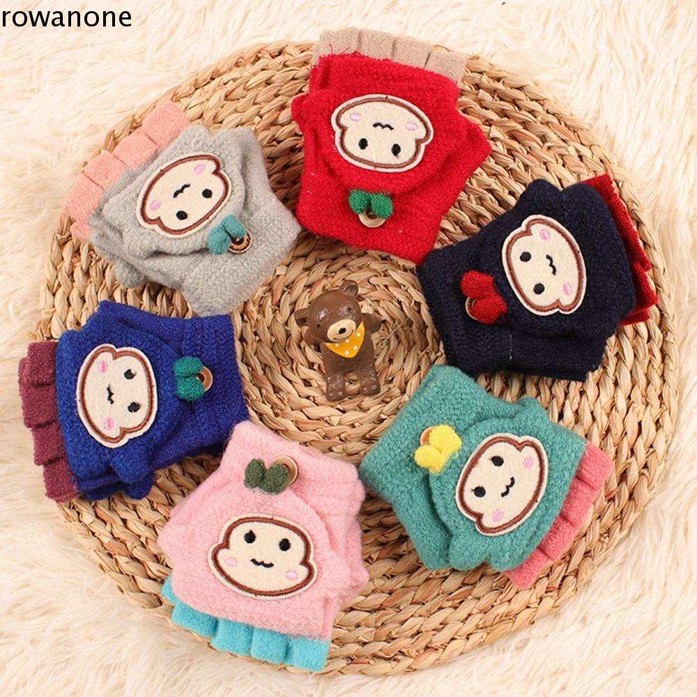 Găng Tay Dệt Kim Hở Ngón Xinh Xắn Cho Bé 1-5 Tuổi rowan1-1 - 5 Tuổi