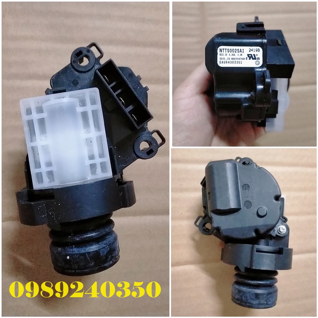 Van xả nước máy giặt LG DC 13,5V có nấm cao su hàng mới chính hãng