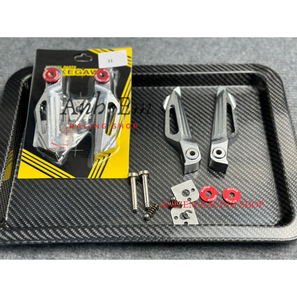 Gác Chân Nhôm Đúc V2 Gắn HONDA WAVE DREAM FULED VARIO TẶNG KÈM PHỤ KIỆN