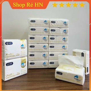 Bịch 12 Gói Giấy Rút Soft 300 Tờ Siêu Dai Không Mủn - Hàng Chuẩn Loại 1