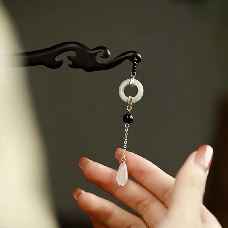 Trâm Cài Tóc Đính Hoa Tua Rua Phong Cách Trung Hoa Cổ Điển Cho Nữ