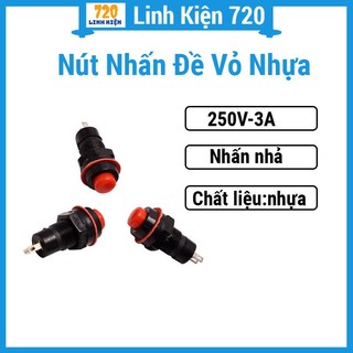 Nút nhấn đề vỏ nhựa, không giữ trạng thái , đa dụng chất lượng