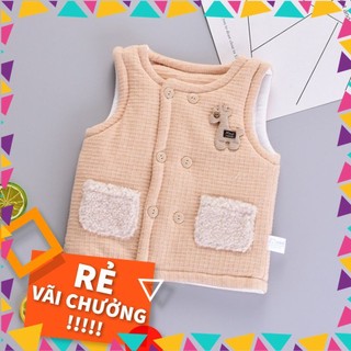 Rập giấy may áo gile bông cho bé