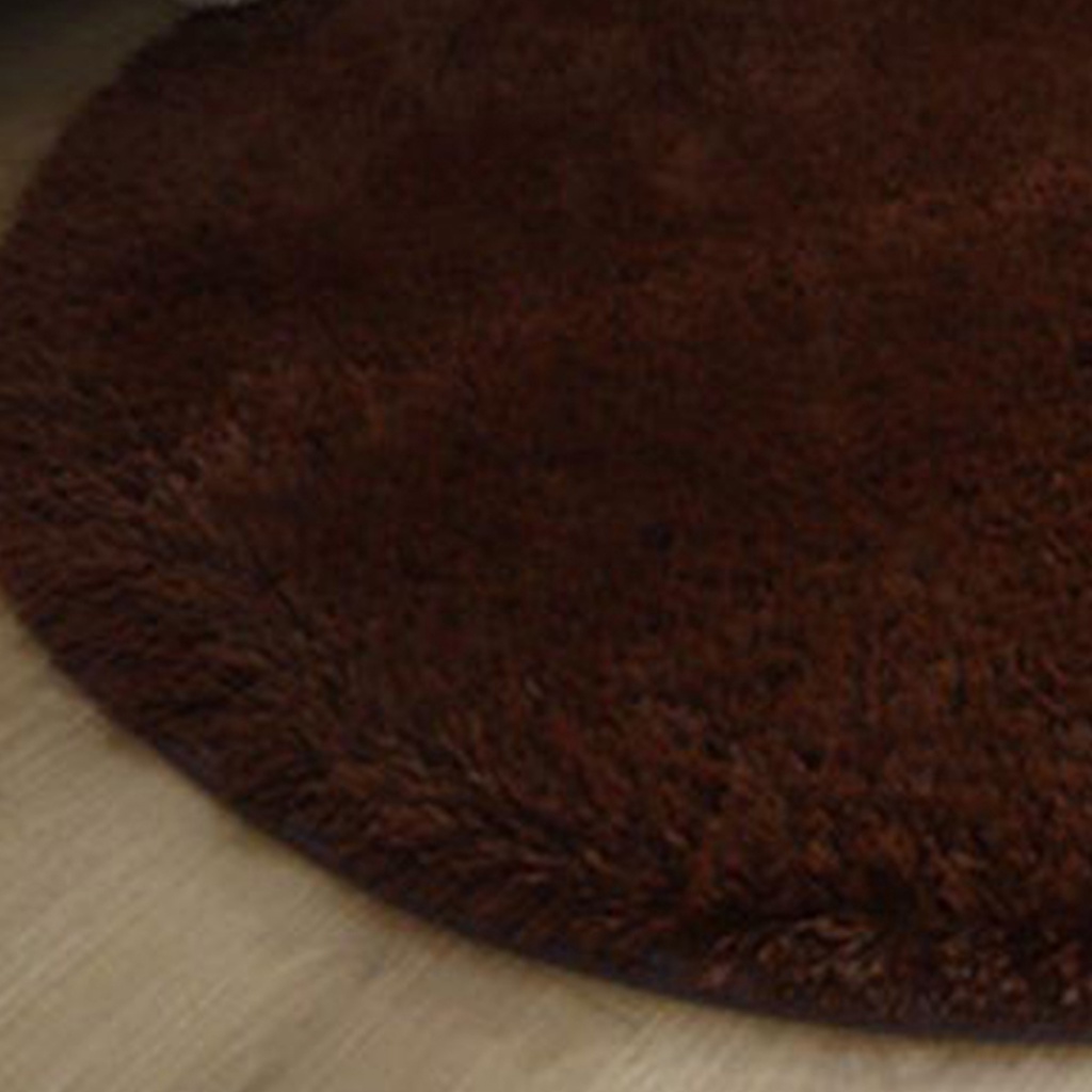 Thảm Lông Siêu Mềm Chống Trượt Hình Tròn Sang Trọng Cho Phòng Ngủ