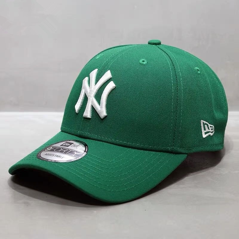 Newera Mũ Lưỡi Trai Màu Xanh Lá Cây In Chữ mlb Thời Trang Cho Nam