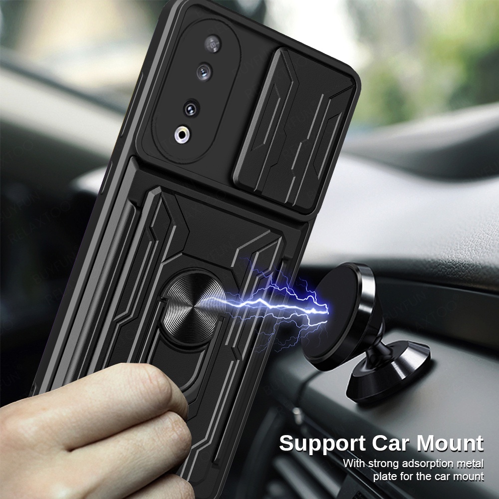 Ốp Điện Thoại Chống Sốc Có Ngăn Đựng Thẻ Cho honor 90 5g honor 90 lite honar 90lite honor x50i