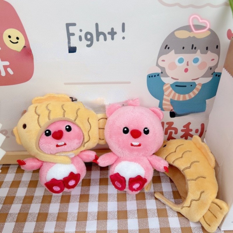 Sanrio Móc Khóa Hình Búp Bê taiyaki Nhồi Bông Dễ Thương