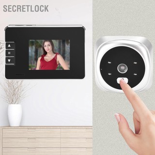 SecretLock Chuông cửa video thông minh Màn hình LCD TFT 3 inch Camera quan sát ban đêm hồng ngoại góc rộng 120 ° để đảm bảo an ninh gia đình