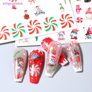 Hình dán móng tay 3d chủ đề giáng sinh năm mới vn