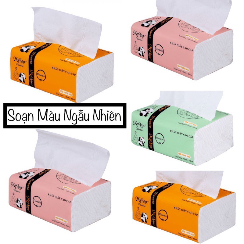 Thùng 30 Gói Giấy Ăn MyLan, Giấy Rút Cao Cấp 3 Lớp 300 Tờ/ Gói Gia Dụng 3 Miền