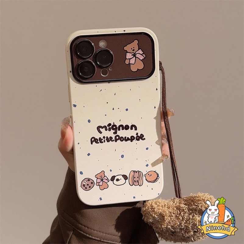 Ốp Điện Thoại Mềm Họa Tiết Gấu teddy Bảo Vệ lens Cho iphone 15 14 13 11 12 pro max iphone 7 8 xr xs x se 2020