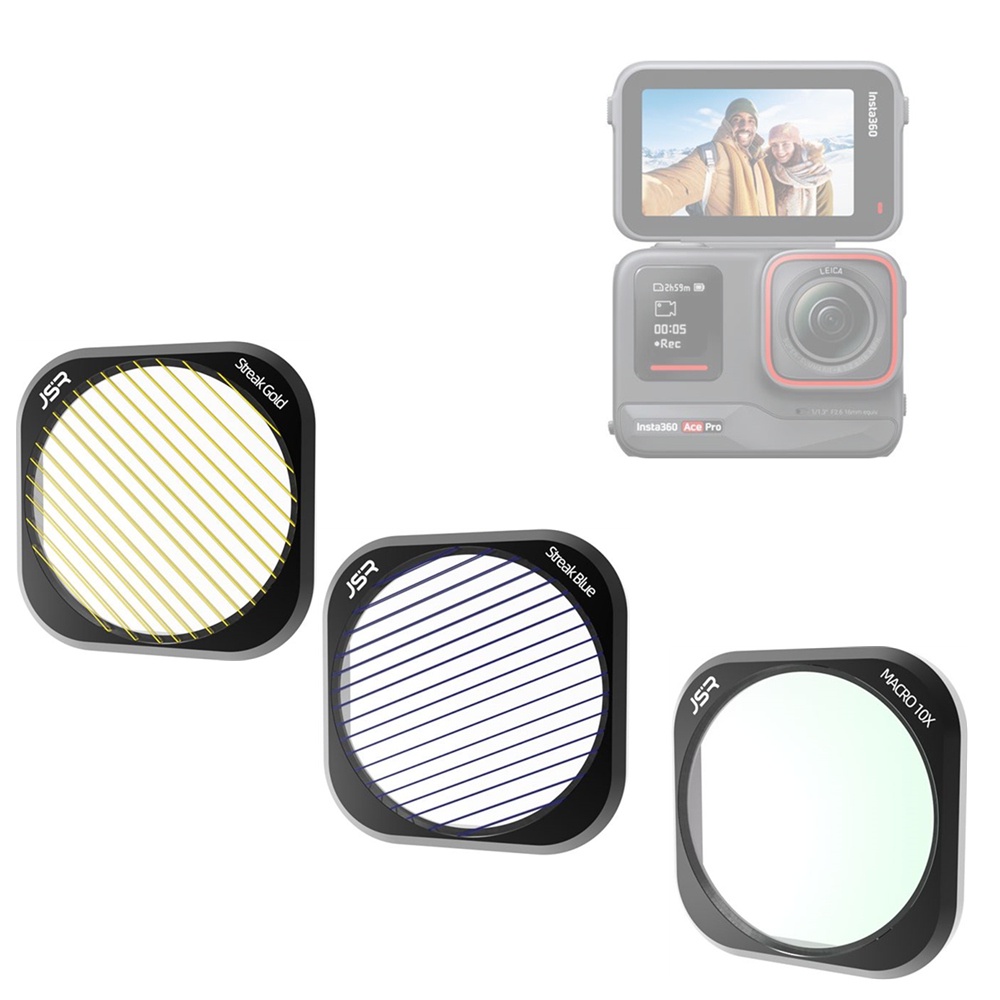 Bộ lọc ống kính thủy tinh CPL Star Night Gold Streak cho máy ảnh Insta360 Ace Pro 2 II Insta 360 Ace
