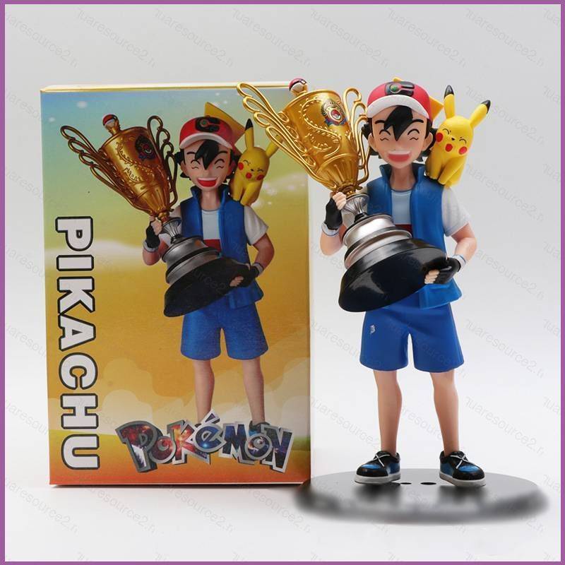 Sq2 Búp Bê Đồ Chơi Hình pokemon ash ketchum action pwcs champions pikachu Trang Trí Nhà Cửa Quà Tặng Sưu Tầm Cho Trẻ Em