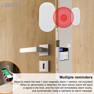 Lorrtta Cảm biến từ cửa Cửa sổ không dây Máy dò mở Thiết bị chống trộm điện tử