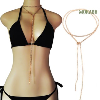 Vòng cổ choker dáng dài đính đá lấp lánh thời trang dự tiệc cho bạn gái
