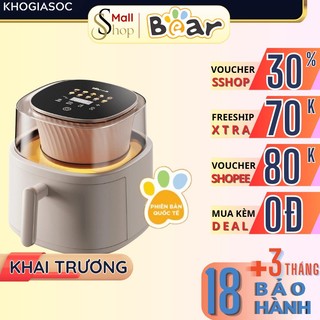 [Bản Quốc tế] Nồi chiên không dầu Bear 6L Chính hãng, đa năng màn hình cảm ứng QZG-F15G1 - SSHOP OFFICIAL